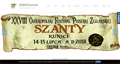 Desktop Screenshot of gokis-kunice.pl