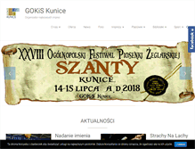 Tablet Screenshot of gokis-kunice.pl